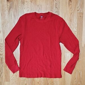 Red Long Sleeve Men's Shirt